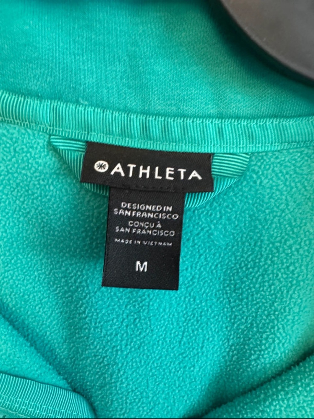 Athleta Teal Full-Zip Hoodie Jacket - Picture 2 of 11